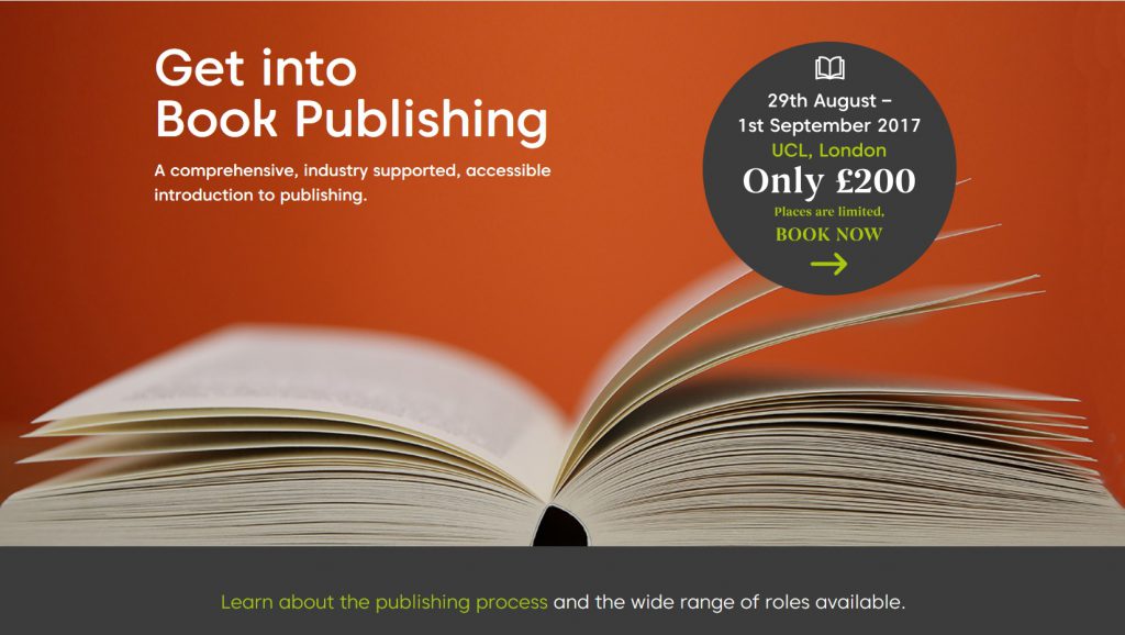 Get into book publishing advertisement