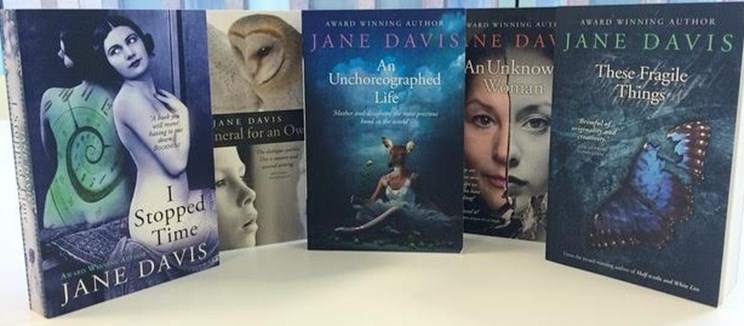 Books by Jane Davis displayed