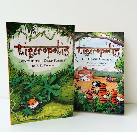 Tigeropolis books on display